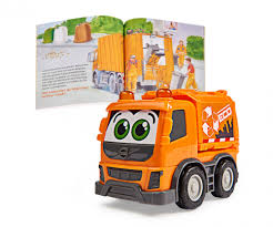 Kannst du den müll raus bringen :d Set Aus Sachbuch Und Fahrzeug Mullabfuhr Fahrzeuge Fur Kleinkinder Marken Produkte Www Dickietoys De