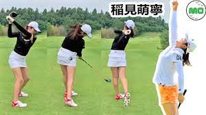 稲見萌寧 日本の女子ゴルフ スローモーションスイング!!! Mone Inami Pro Golfer - YouTube