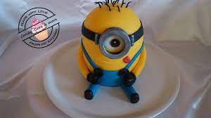Minions make a fabulous theme for children's birthday parties for boys another wonderful design from hot mama's cakes features three minions on top on a single tier. Minion Cake I Tutorial I Motivtorte Youtube