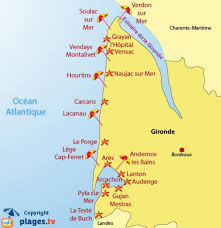 Some of the best restaurants in ile de re for families with children include: Bordeaux Beach Map Karte Von Bordeaux Beach Nouvelle Aquitaine Frankreich