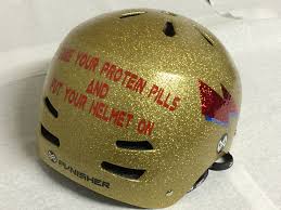 Take Your Protein Pills And Put Your Helmet On Take Your Protein Pills And Put Your Helmet On Ziggy Stardust Helmet David Bowie Ground Control To Major Tom Bowie Tribute Sk Protein Pills Helmet Bowie