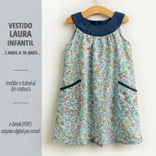 Moldes De Vestidos De Crianças Para Imprimir Em Tamanho Real Vestido Laura Infantil Moldes E Tutorial Pdf Digital Molde De Vestido Infantil Molde De Roupa Infantil Roupas Infantil