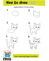 How to draw cute cartoon giraffe for kids step by step. How To Draw Cute Cartoon Animals Easy Kids Activities