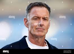 Sky Sports presenter and former Blackburn Rovers player Chris Sutton before  the Sky Bet Championship match at Ewood Park, Blackburn. Picture date:  Friday August 9, 2024 Stock Photo