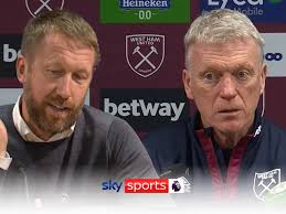 Graham Potter and David Moyes react to the controversial decision that saw  Chelsea denied a late penalty against West Ham