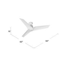 Canopy is 6 wide x 2 high. Modern Forms 60 Vortex 3 Blade Outdoor Smart Standard Ceiling Fan With Wall Control Reviews Wayfair
