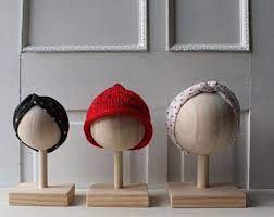 One Foam Kraft Brown Mannequin Head Hat Display W Wooden Etsy Hat Display Head Display Diy Hat Display