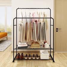 Maybe you would like to learn more about one of these? Amazon Com Clothing Garment Rack Metal Heavy Duty Double Rail Clothes Rack Organizer 2 Tier Storage Shelf For Boxes Shoes Boots Commercial Grade Multi Purpose Entryway Shelving Unit For Home Office Bedroom Black Home