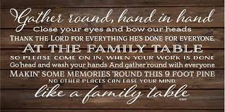 Family Table Lyrics Zac Brown Band Wood Sign Canvas Wall Art Kitchen Dining Room Thanksgiving Housewarm Family Table Canvas Wall Hanging Kitchen Wall Art