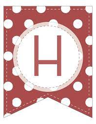 free printable banner letters
