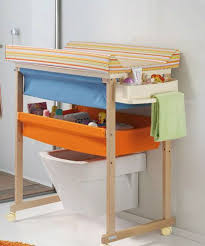 Pick a warm room with a flat surface, like a bathroom or kitchen counter, a changing table, or a bed. Changing Table And Bathtub Online