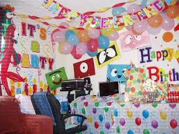 Theme Birthday Decoration Ideas For Boy At Home Home Kid Birthday Party Ideas Kids Birthday Party Decoration Diy Birthday Decorations Simple Birthday Decorations