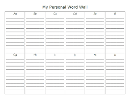 My Personal Word Wall Pdf Google Drive Personal Word Wall First Grade Words Word Wall Kindergarten