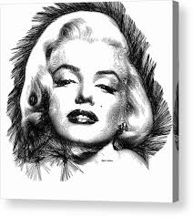 Well it didn't turn out to be exact like her. Marilyn Monroe Sketch In Black And White 2 Acrylic Print By Rafael Salazar