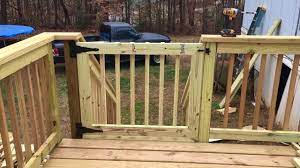 How To Build A Deck Gate Youtube In 2020 Deck Gate Building A Deck Diy Deck