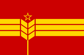 A Communist Flag With A Wheat Grain And A Red Star Vexillology Historical Flags Flag Art Unique Flags