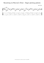 Bryan ferry — knockin' on heaven's door 06:14. Knocking On Heaven S Door Finger Picking Pattern Sheet Music For Guitar Solo Download And Print In Pdf Or Midi Free Sheet Music For Knockin On Heavens Door By Bob Dylan