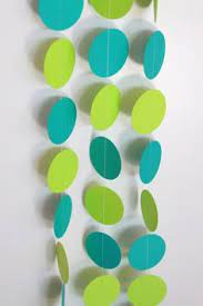 Detailed colors for this rug are turquoise, light blue, lime green, olive, beige, denim blue. Turquoise And Lime Green Paper Garland Lime Green Decor Paper Garland Green Decor