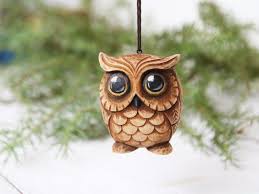 Carved Owl Ornament Owl Lover Gift Christmas Ornaments Wood Etsy Owl Lover Gifts Wooden Owl Owl Ornament