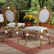 Set Of 2 Gauthier Indoor And Outdoor Stackable Bistro Dining Chairs Navy White Baxtonstudio Stackable Dining Chairs Dining Chairs Bistro Chairs