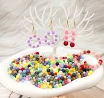 Amazon.com: 840Pcs 8mm Matte Acrylic Round Beads for Jewelry ...