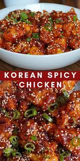 Korean Spicy Chicken Khinskitchen Korean Fried Chicken Recipe Spicy Chicken Recipes Chicken Recipes Fried Chicken