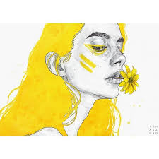 Coming Back To Yellow I Just Can T Stop It S The Colour That Reminds Me Of My Childhood For This One I Simply Decided To Give It The Art Drawings Yellow
