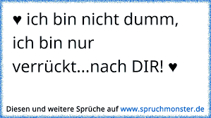 Ich Bin Nicht Dumm Ich Bin Nur Verrücktnach Dir