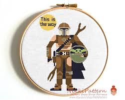 If you do make anything using these patterns, please credit me and link back to this page. Movie Star Fan Art Inspired By Mando And The Green Baby Etsy In 2021 Cross Stitch Cross Stitch Patterns Stitch Movie