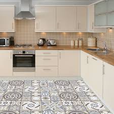 Spanish style kitchen is popular worldwide, even for a modern house or apartment. Limestone Spanish Tiles Melange Floor Sticker Walplus
