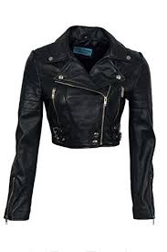 Missy Ladies Short Fashion Fitted Black Biker Soft Napa Goth Leather Jacket Kylie At Amazon Wom Short Leather Jacket Leather Jacket Black Leather Jackets Women