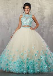 Vizcaya By Mori Lee 89175 Two Piece Beaded Lace Floral Applique Gown Two Piece Quinceanera Dresses Pretty Quinceanera Dresses Pretty Prom Dresses