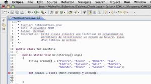 Apprendre Java Choix Aleatoire Dans Un Tableau En Java Youtube