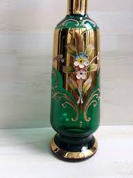 Get alerts when there are new arrivals for art glass glass | ruby lane. Bohemian Czech Glass Carafe Karaffe Glas Tschechische