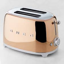 Smeg 2 Slice Toaster Copper Williams Sonoma Smeg Smeg Appliances Toaster