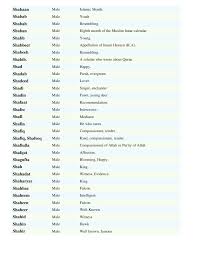 Muslim Boys Names Meanings List By Sohail