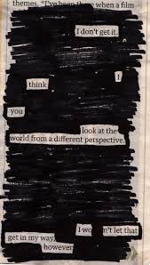 Newspaper Blackout Poetry Blackout Poems Blackout Poetry Blackout Poetry Art