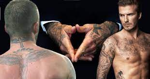 The former footballer has over 40 inkings. David Beckham S 63 Tattoos Their Meanings Body Art Guru