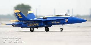 Equipped with two rc controlling electronic 360 degree vector nozzles; Toprc F 18 Blue Angel 686mm Wingspan Rc Jet Pnp General Hobby