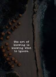 The Art Of Knowing Is Knowing What To Ignore Short Meaningful Quotes Quotes About Haters Short Quotes