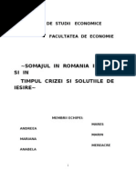 Somajul in romania 4.1 evolutia somajului în românia 4.2 somerii înregistrati si rata soamjului 4.3 inflatia si somajul 4.4 somajul real al fortei de munca cap. Referat Somajul
