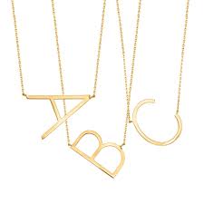 14kt Yellow Gold Sideways Single Initial Necklace Ross Simons