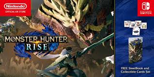 The collector's edition features a mixture of digital and physical goods. Pre Order Monster Hunter Rise From The Nintendo Official Uk Store And Receive A Free Steelbook And Collectible Cards Set News Nintendo