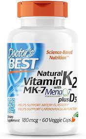 Theanswerhub.com has been visited by 100k+ users in the past month Amazon Com Doctor S Best Natural Vitamin K2 With Mk 7 180mcg Plus D3 1000iu Non Gmo Gluten Free Vegetarian Soy Free 60 Veggie Caps Health Personal Care