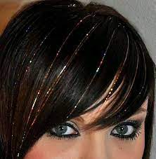 Glitter Strands In Hair Hair Tinsel Hair Beauty Beauty