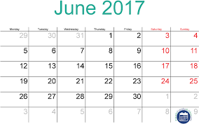 Public holiday in 4 states? Download June Printable National Holiday Calendar June 2017 Full Size Png Image Pngkit