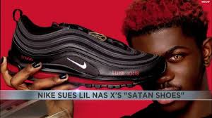 Lil nas x and art collective mschf launched a controversial pair of modified nike sneakers featuring a bronze pentagram, an inverted cross and a drop of real human blood. Jkwyd5cxh38dlm
