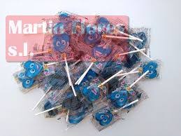 Piruleta Corazon Pintalenguas Azul En Sevilla Chuches De Miedo