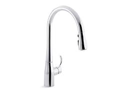 Online shopping for touchless kitchen sink faucets from a great selection at tools & home improvement store. Kohler Simplice Single Hole Or Three Hole Kitchen Sink Faucet With 16 5 8 Pull Down Spout Docknetik Magnetic Docking System And A 3 Function Sprayhead Featuring Sweep Spray Polished Chrome Walmart Com Walmart Com