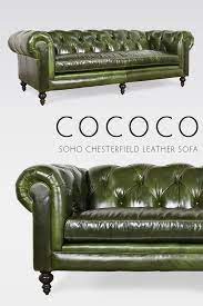 Looking For That Perfect Shade Of Green For The Moss Trend We Have Dozens Of Options In Green Leather Chesterfield Sofa Leather Chesterfield Sofa Leather Sofa